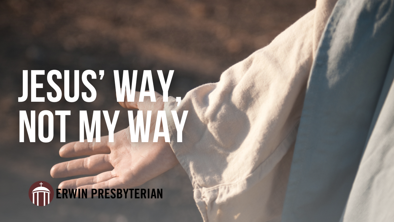 Jesus' Way, Not My Way