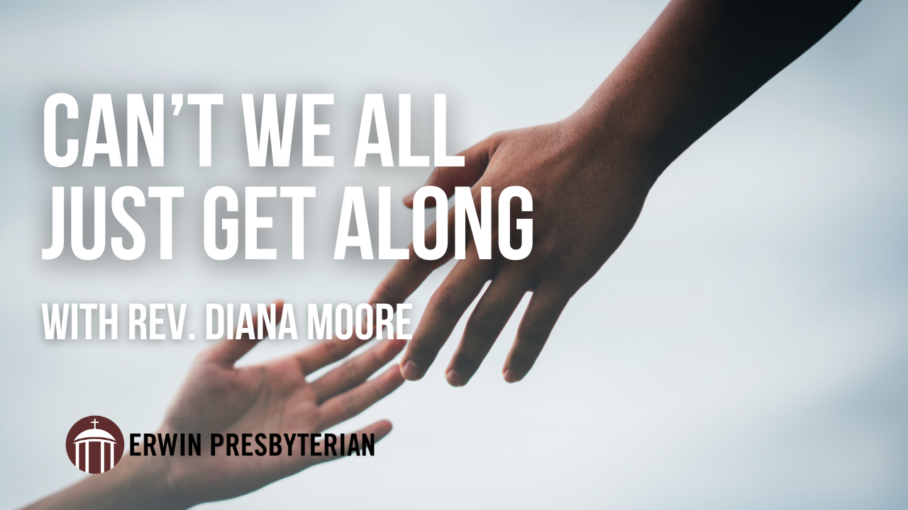 Can't We All Get Along ~Rev. Diana Moore
